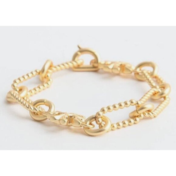 NEW! Tory Burch Gold Roxanne Chainlink Necklace AND Bracelet SET!!! - Picture 6 of 11